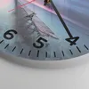 Wanduhr - Rund - Glasuhr - Brücke Meer Landschaft - 30x30cm Produktbild-Vorschau 5