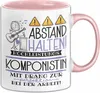 Komponistin Tasse Geschenk Lustig Abstand Halten Produktbild-Vorschau 1
