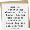 Mr. & Mrs. Panda Grußkarte Spruch 35. Geburtstag - Weiß - Produktbild-Vorschau 1