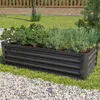 120 x 60 x 35 cm Grzadka podwyzszona, stal, antracyt Podgląd zdjęcia produktu 2