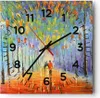 Wanduhr - Quadrat - Glasuhr - Park Natur - 30x30cm - Produktbild-Vorschau 1
