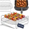 WELLHAUS Airfryer Grillrost mit Spießen für 5L Produktbild-Vorschau 1