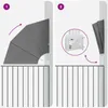 vidaXL Balkon Sichtschutz 140 x 140 cm Polyester Hellgrau Produktbild-Vorschau 4