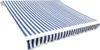 Vidaxl LaFeldoek 3x2,5 M Leinwand Blau e Weiß Anteprima dell’immagine prodotto 1