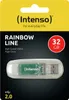 Intenso Rainbow Line 32GB, 32 GB, 2.0, USB-Anschluss Typ A, Produktbild-Vorschau 4