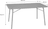 Tavolo da giardino pieghevole in metallo 6 posti, 140cm, Anteprima dell’immagine prodotto 6
