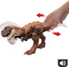 A toy dinosaur is being demonstrated by a hand. Produktbild-Vorschau