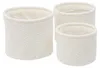 Set von 3 Textil-Körben BOUCLETTE, 14 x 14 x 11 cm Produktbild-Vorschau 1