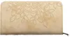 Damen-Geldbörse Beige mit Stickerei - 5 Fächer & Produktbild-Vorschau 2