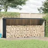 vidaXL Schowek na drewno opałowe Stal ocynkowana 330x84x152 Podgląd zdjęcia produktu 2