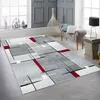 Moderner Teppich mit geometrischem Design in Grau, Weiß und Produktbild-Vorschau 1