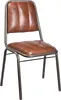 2er-Set Esszimmerstühle Brooklyn - Leder Braun Produktbild-Vorschau 1