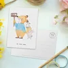 Mr. & Mrs. Panda Postkarte Tierschützer Herz - Weiß - Produktbild-Vorschau 3