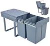 MinteLiv Einbaumülleimer 2x20L Mülltrennsystem Ausziehbar, Produktbild-Vorschau 1