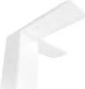 A white furniture leg bracket is shown against a white background. Produktbild-Vorschau