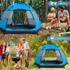 （Blau）Campingzelt Pop Up Zelte Kuppelzelt Doppelwandig Produktbild-Vorschau 7