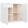 vidaXL Sideboard Blanc 80x36x75 cm Bois composite Voir les images du produit 9