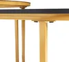 Close-up view of the metal frame and tabletop of a side table. Produktbild-Vorschau