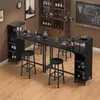 BEALIFE Bistrotisch-Set 3-teilig mit Ablage & Produktbild-Vorschau 11
