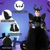 Kostium dla dziecka, zła królowa Maleficent, komplet Podgląd zdjęcia produktu 3