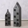 Boltze Gruppe Alba Laterne Haus schwarz 66-96cm 2tlg Produktbild-Vorschau 4