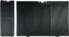 Two black air filters are shown, one vertically oriented and the other horizontally. Produktbild-Vorschau