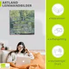ARTland Leinwandbild Der Seerosenteich, Harmonie in Grün Produktbild-Vorschau 3
