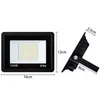 A product image showing a floodlight with dimensions and specifications. Náhled obrázku produktu