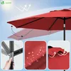 VOUNOT® Sonnenschirm für Balkon, 270 cm, Knickbarer Produktbild-Vorschau 2