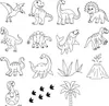 HEYDA Motivstempel-Set "Dinosaurier" Klarsicht-Runddose 15 Produktbild-Vorschau 2