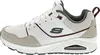 Side view of a white Skechers sneaker. Voir les images du produit