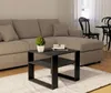 Couchtisch Schwarz 55x55 Cm Loft Retro Wohnzimmertisch Produktbild-Vorschau 4