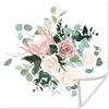 MuchoWow® Poster Blumen - Rosen - Pfingstrose 50x50 cm - Produktbild-Vorschau 1