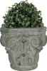 Clayre & Eef Blumentopf 17x17x16 cm Grau Grün Stein Produktbild-Vorschau 3