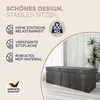 CASARIA® Sitzbank mit Stauraum Faltbar Dunkelgrau Produktbild-Vorschau 3