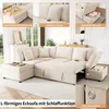 Merax L-förmiges Ecksofa mit Schlaffunktion, 6-Sitzer Produktbild-Vorschau 7