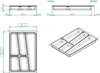 ORGA-BOX II Besteckeinsatz grau 462 x 305 mm für 40 cm Produktbild-Vorschau 6