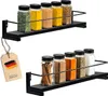 Gewürzregal Schwarz 2er Set für Gewürzgläser Produktbild-Vorschau 1