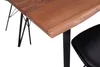 Esstisch Baumkante 140 x 80 cm Akazie massiv nussbaumfarben Produktbild-Vorschau 4