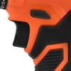 A close-up view of the handle and trigger mechanism of a power drill. Produktbild-Vorschau