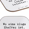 Mr. & Mrs. Panda Personalisierter Untersetzer Kluge Ehefrau Produktbild-Vorschau 5