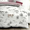 Traumschlaf Biber Bettwäsche Allgäu rot 155x220 cm + 80x80 Produktbild-Vorschau 3