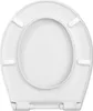 A top-down view of a white toilet seat with the lid open. Produktbild-Vorschau