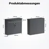 Cassetta postale Wiltec V13 antracite 360 x 105 x 315 mm, Anteprima dell’immagine prodotto 10