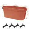 Balkon Geländer Blumenkasten oval 60 cm - Terracotta - Produktbild-Vorschau 5