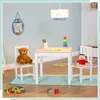 Relaxdays Kindersitzgruppe, 3-tlg., Kindertisch mit 2 Produktbild-Vorschau 2