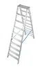 Krause Stufen-Doppelleiter Alu 2x10 Stufen 124777 Produktbild-Vorschau 2