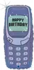 Shape Folienballon Telefon "Happy Birthday" Holografisch | Produktbild-Vorschau 1