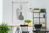 MuchoWow® Wandteppich Wandbehang Zeichnung - Pflanze - Produktbild-Vorschau 2