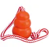 KONG Aqua M, rot mit Seil - Kauspielzeug aus Naturgummi für Produktbild-Vorschau 2